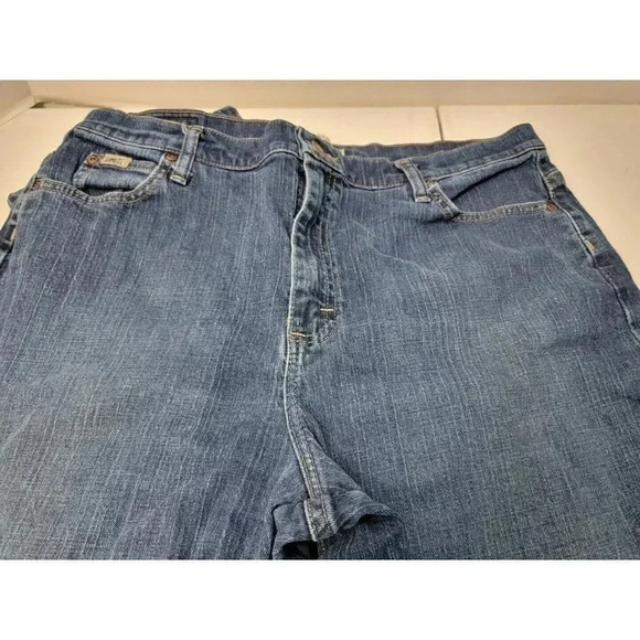 LEE STRAIGHT LEG BLUE JEANS SIZE 16 LONG, INSEAM 33" - Picture 2 of 5